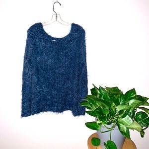 Lineamaglia Fuzzy Blue Italian Sweater